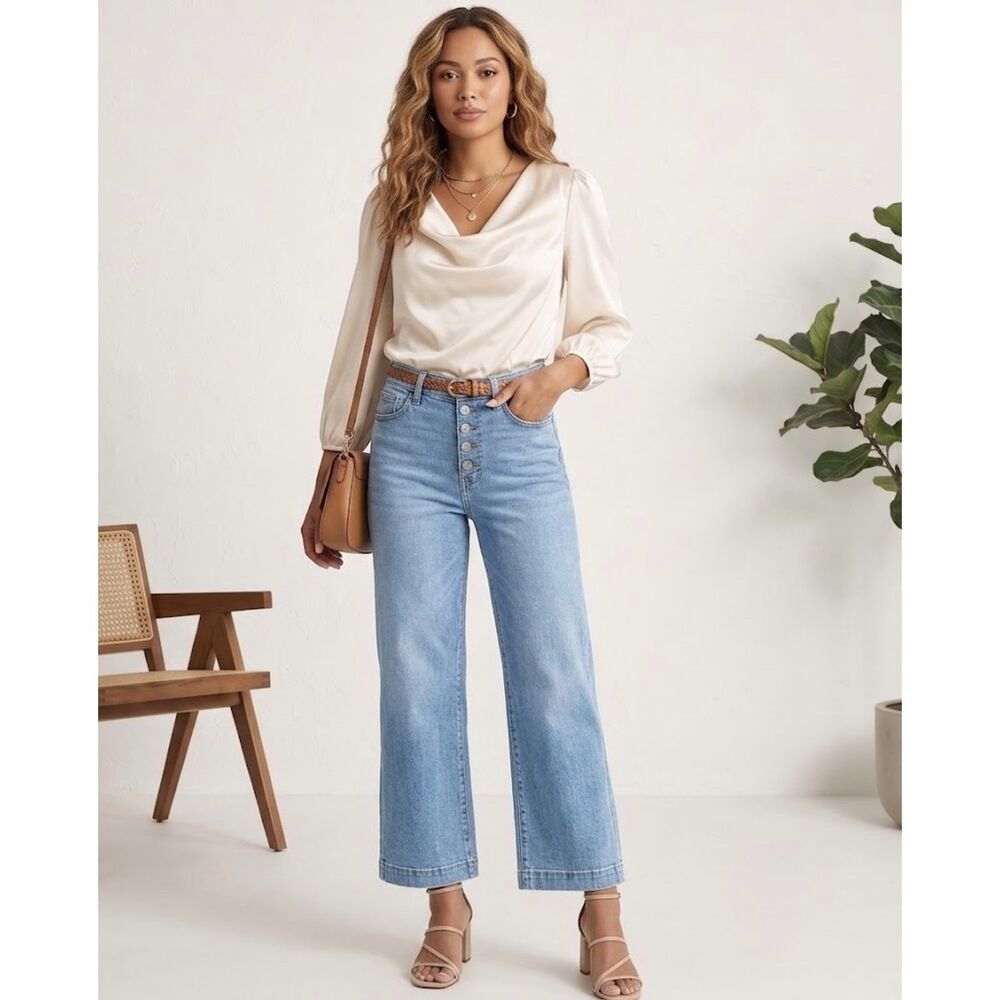 Sam Edelman Codie High Rise  Wide Leg Jeans